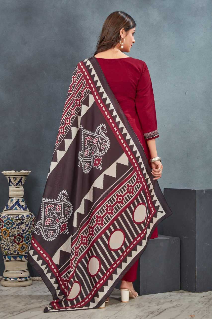 Ynf Heavy Roman Silk KESH559 412 Kurti Wholesale Kurti Bottom With Dupatta Red Kurtis Manufacturer