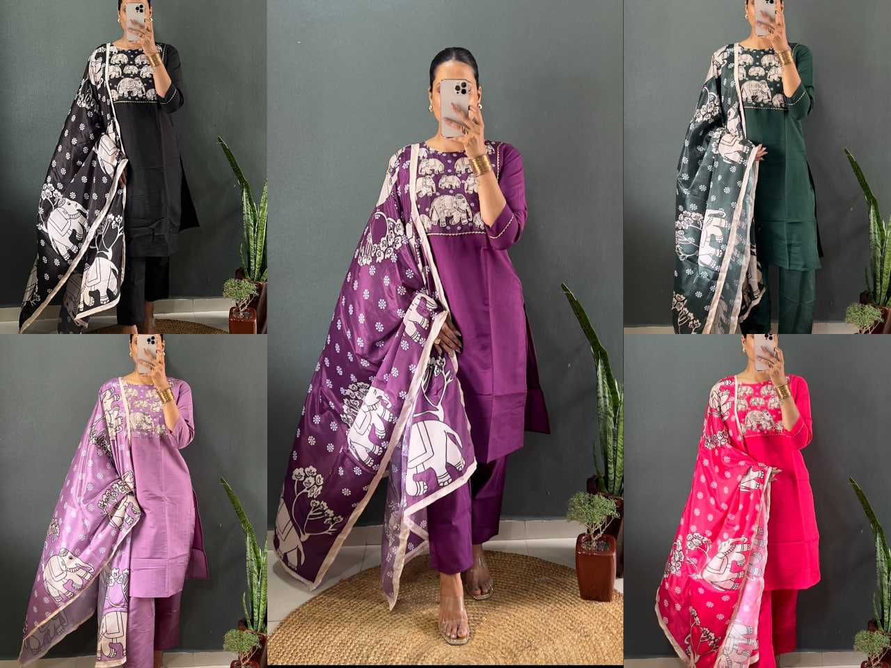 Ynf Heavy Roman Silk RIN102 111 Suits & Dresses Wedding Collections Festive Collections Wholesale Ladies Silk Suit Wedding Outfits Handwork Suits Manufacturer