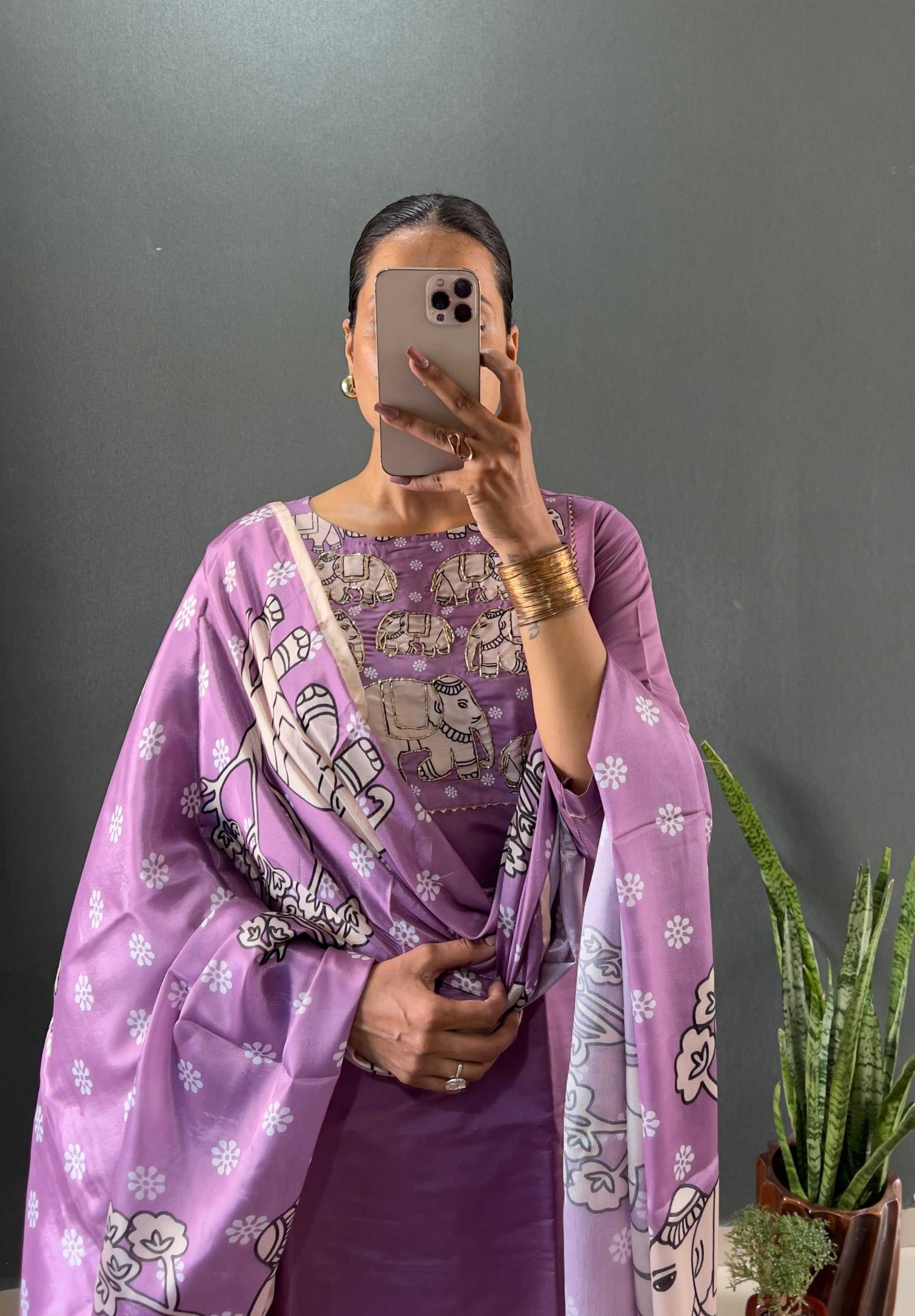 Ynf Heavy Roman Silk RIN102 111 Suits & Dresses Wedding Collections Festive Collections Wholesale Ladies Silk Suit Wedding Outfits Handwork Suits Manufacturer