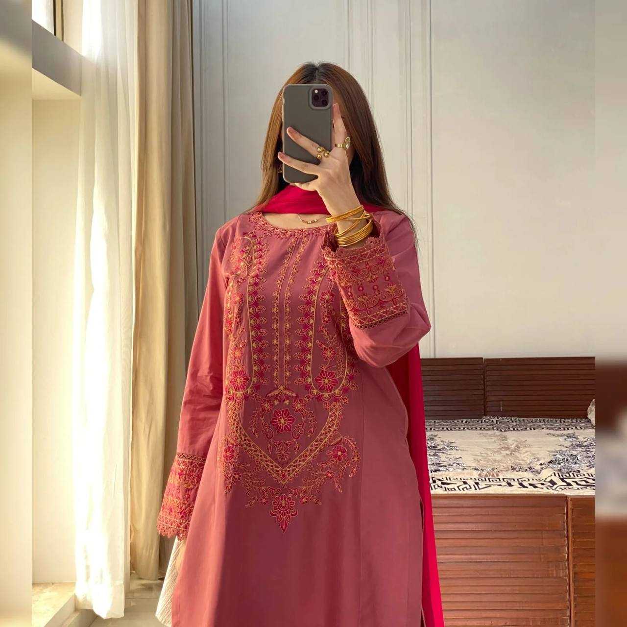 Ynf Heavy Roman Silk RIN110 381 Kurti Wholesale Casual Kurtis Festive Kurtis Embroidered Kurtis Manufacturer