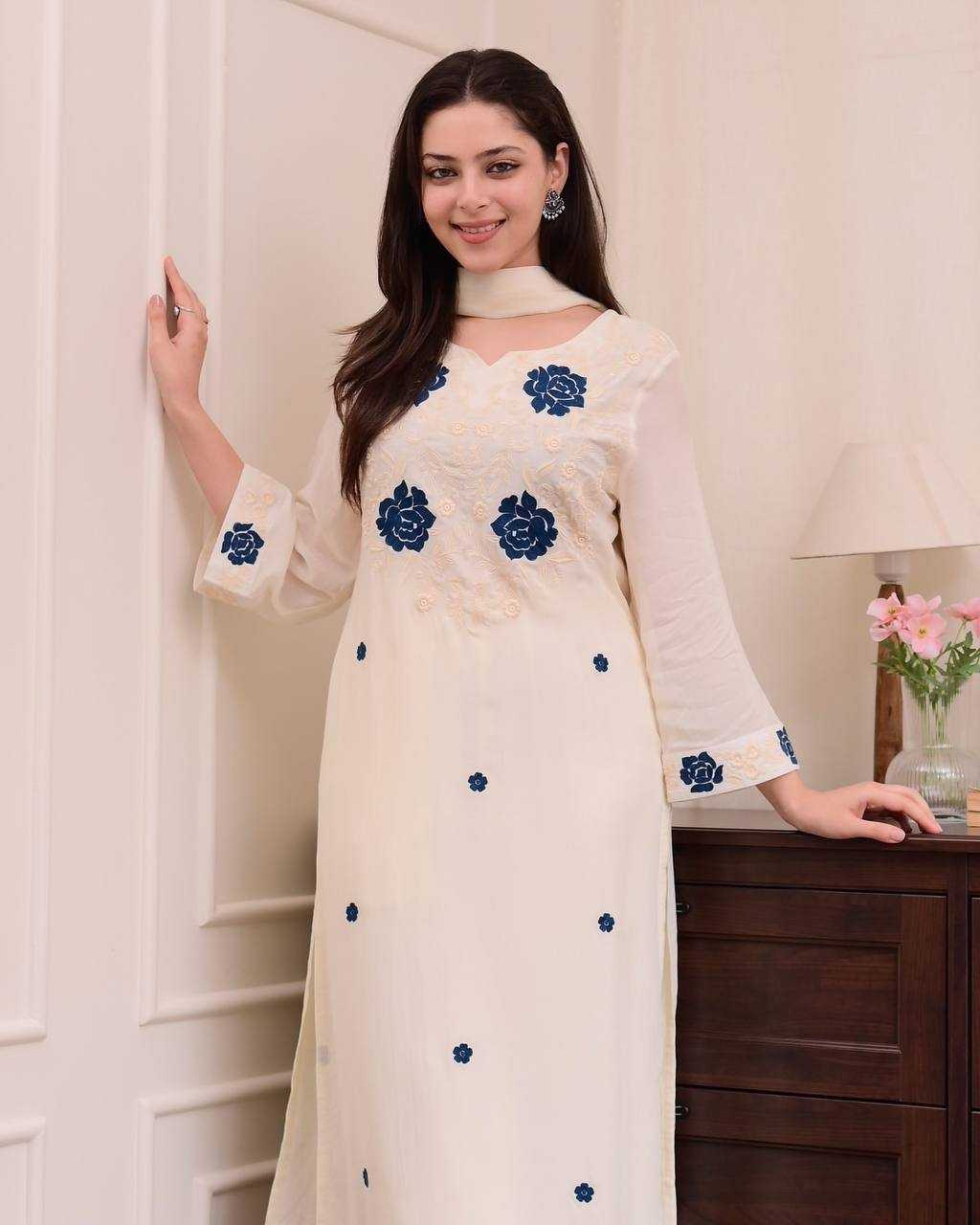 Ynf Heavy Roman Silk RIN110 382 Kurti Wholesale Casual Kurtis Festive Kurtis Party Wear Kurtis Embroidered Kurtis Manufacturer