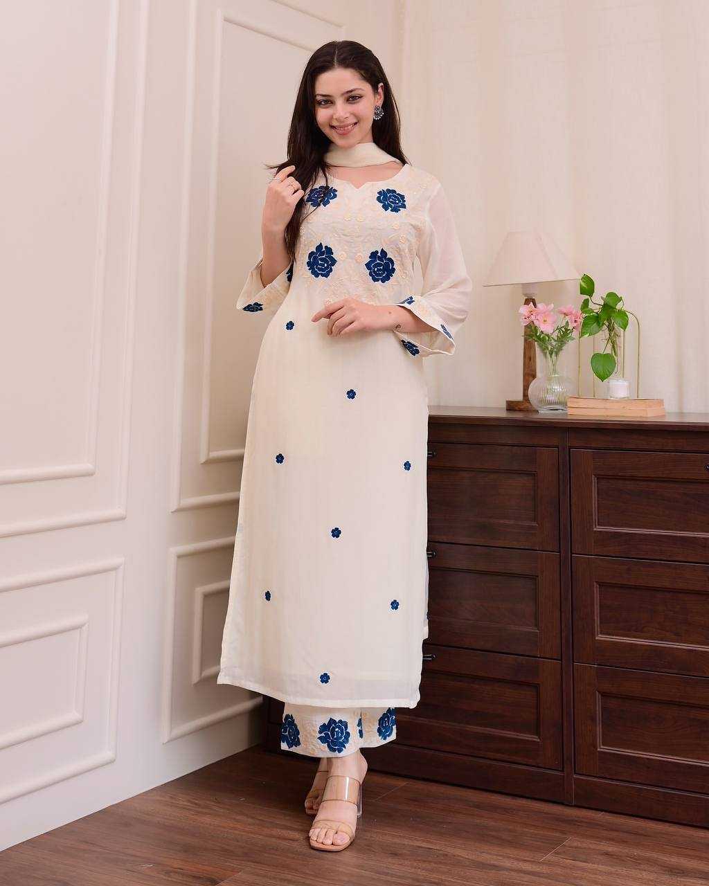 Ynf Heavy Roman Silk RIN110 382 Kurti Wholesale Casual Kurtis Festive Kurtis Party Wear Kurtis Embroidered Kurtis Manufacturer