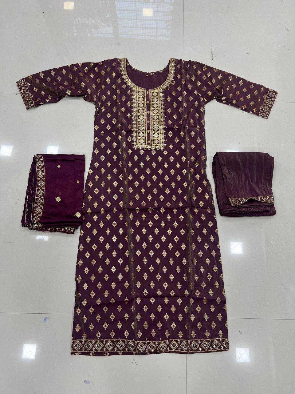 Ynf Heavy Roman Silk RIN131 1001 Suits & Dresses Wholesale Ladies Suits Embroidery Suits Party wear suits Manufacturer