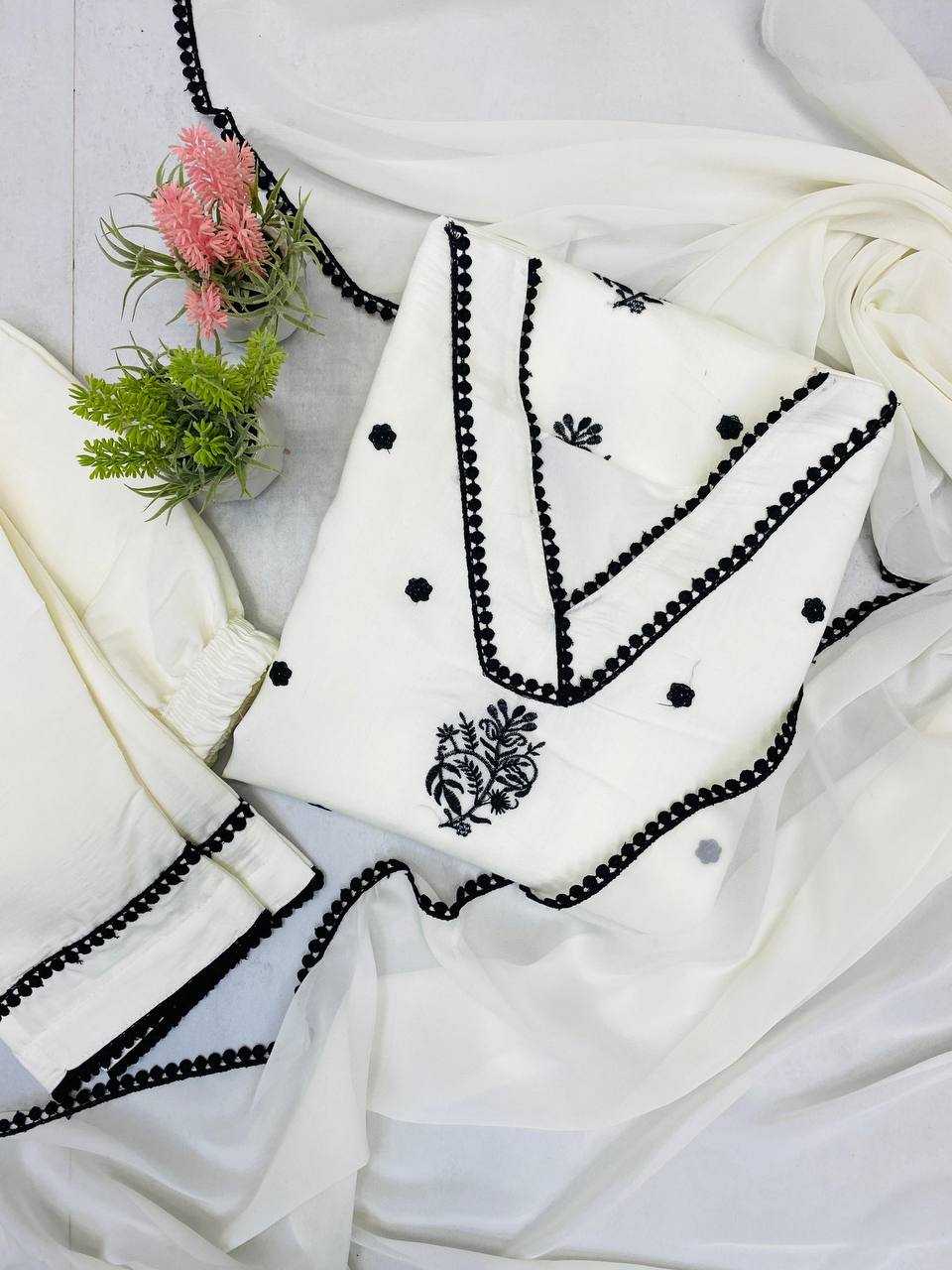 Ynf Heavy Roman Silk RIN141 1960 Suits & Dresses Wedding Collections Festive Collections Wholesale Embroidery Suits Ladies Silk Suit Casual Dresses Manufacturer