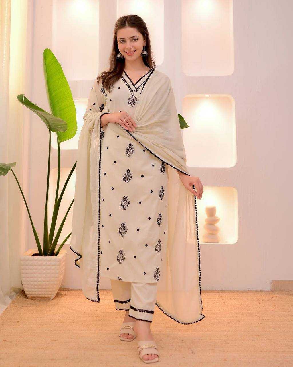 Ynf Heavy Roman Silk RIN141 1960 Suits & Dresses Wedding Collections Festive Collections Wholesale Embroidery Suits Ladies Silk Suit Casual Dresses Manufacturer