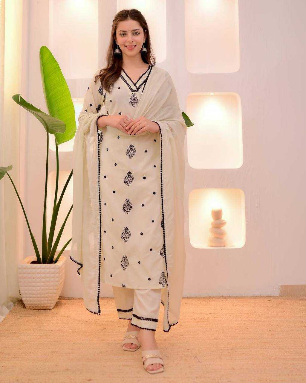 Ynf Heavy Roman Silk RIN141 1960 Suits & Dresses Wedding Collections Festive Collections Wholesale Embroidery Suits Ladies Silk Suit Casual Dresses Manufacturer