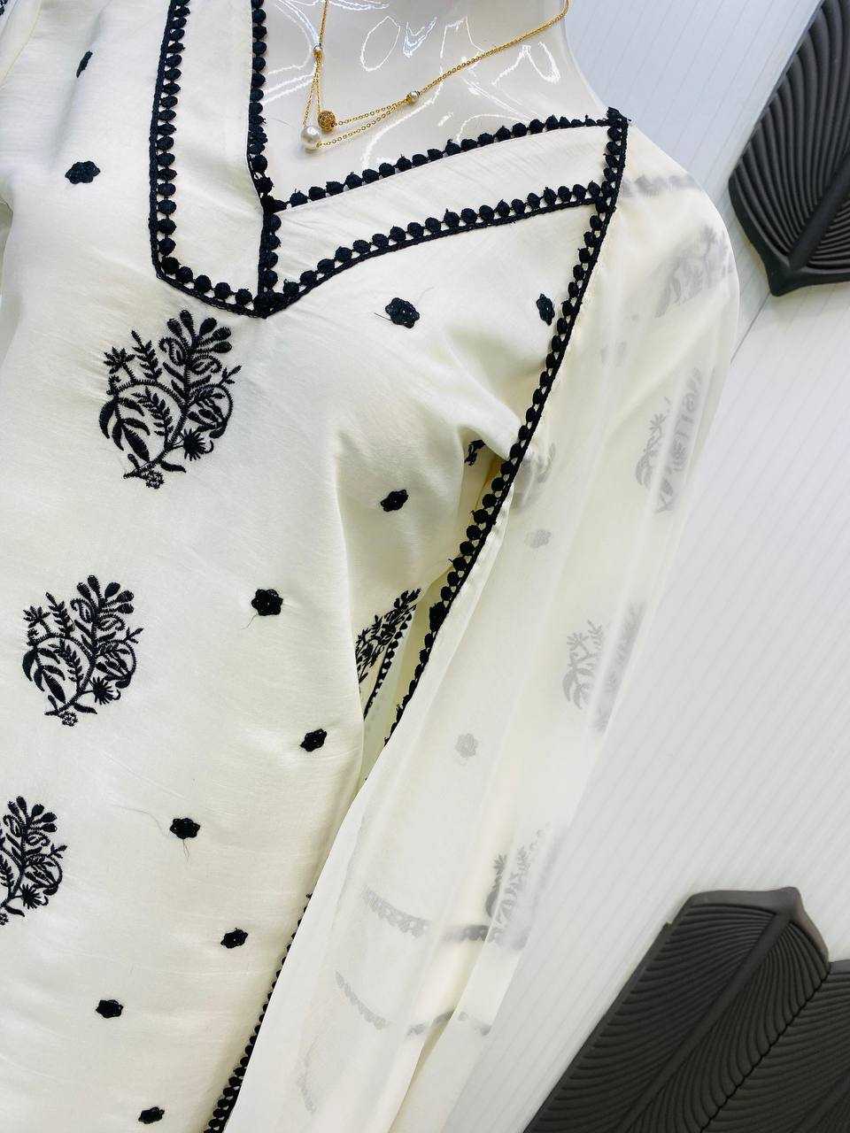 Ynf Heavy Roman Silk RIN141 1960 Suits & Dresses Wedding Collections Festive Collections Wholesale Embroidery Suits Ladies Silk Suit Casual Dresses Manufacturer