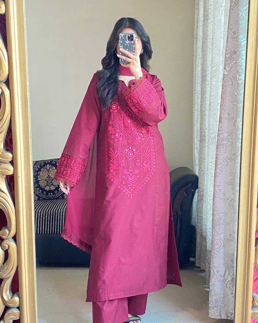 Ynf Heavy Roman Silk RIN141 1971 Suits & Dresses Wedding Collections Festive Collections Wholesale Embroidery Suits Ladies Silk Suit Wedding Outfits Manufacturer