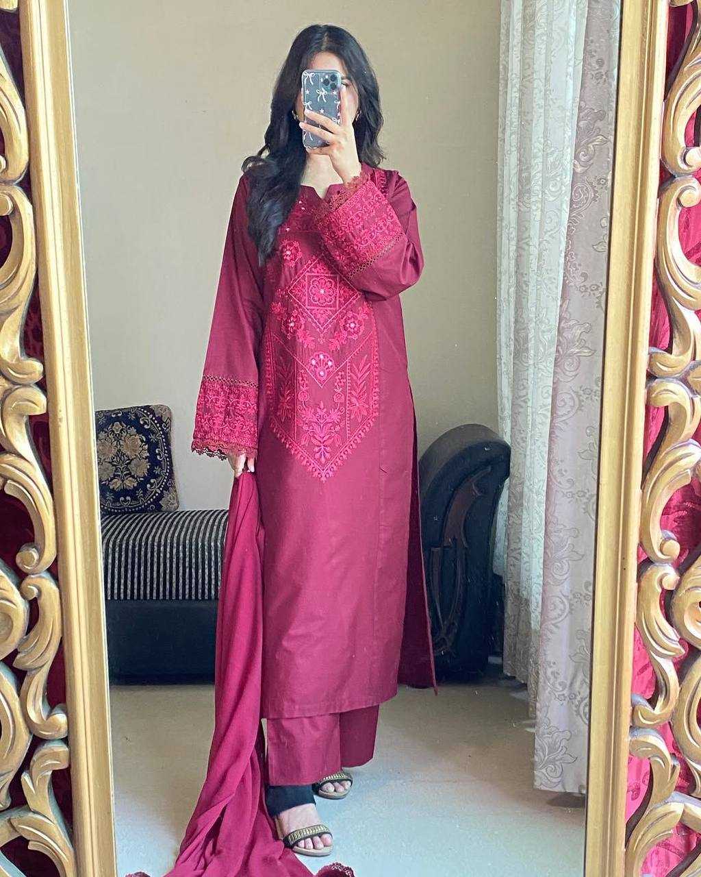 Ynf Heavy Roman Silk RIN141 1971 Suits & Dresses Wedding Collections Festive Collections Wholesale Embroidery Suits Ladies Silk Suit Wedding Outfits Manufacturer