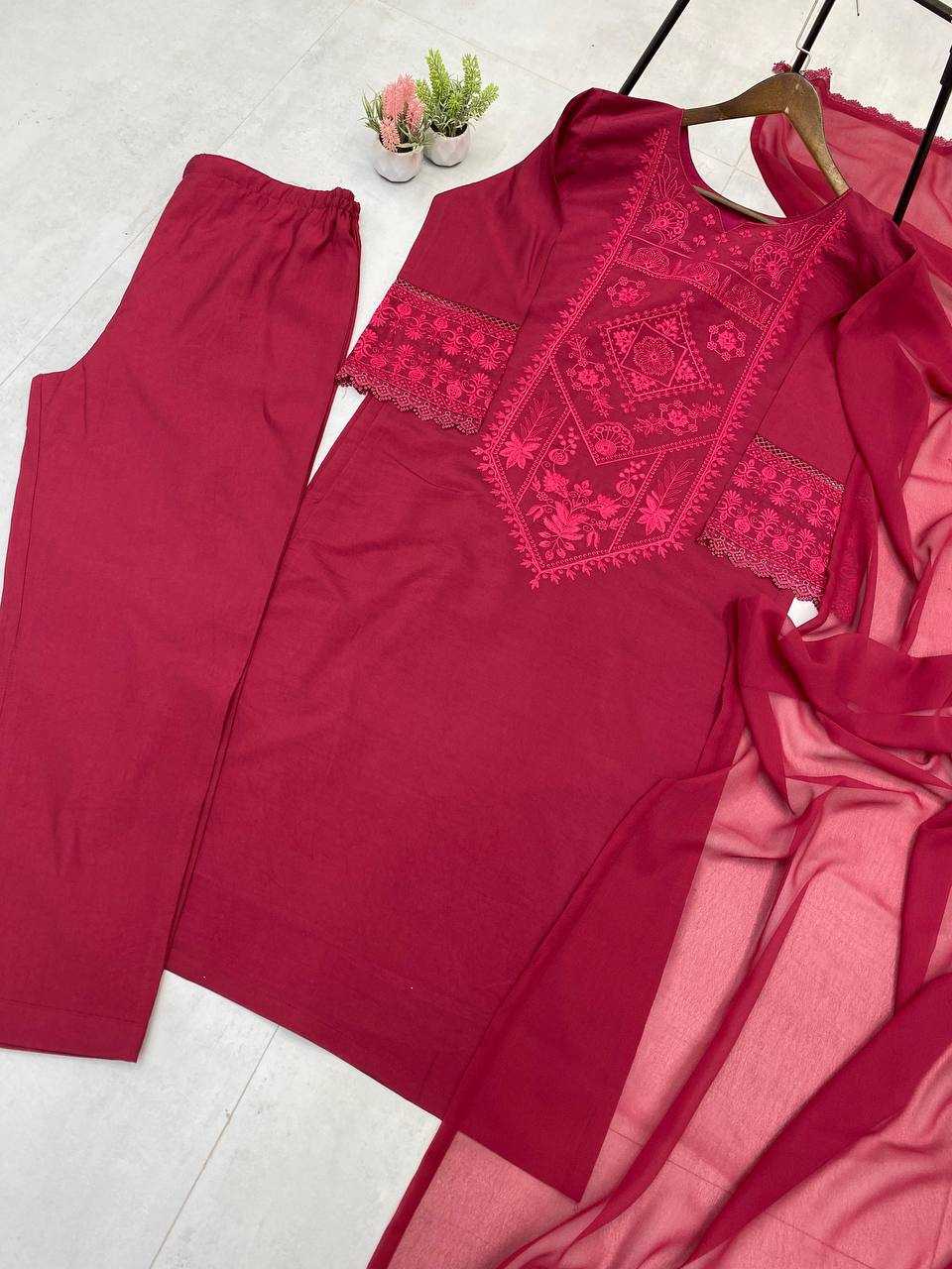 Ynf Heavy Roman Silk RIN141 1971 Suits & Dresses Wedding Collections Festive Collections Wholesale Embroidery Suits Ladies Silk Suit Wedding Outfits Manufacturer