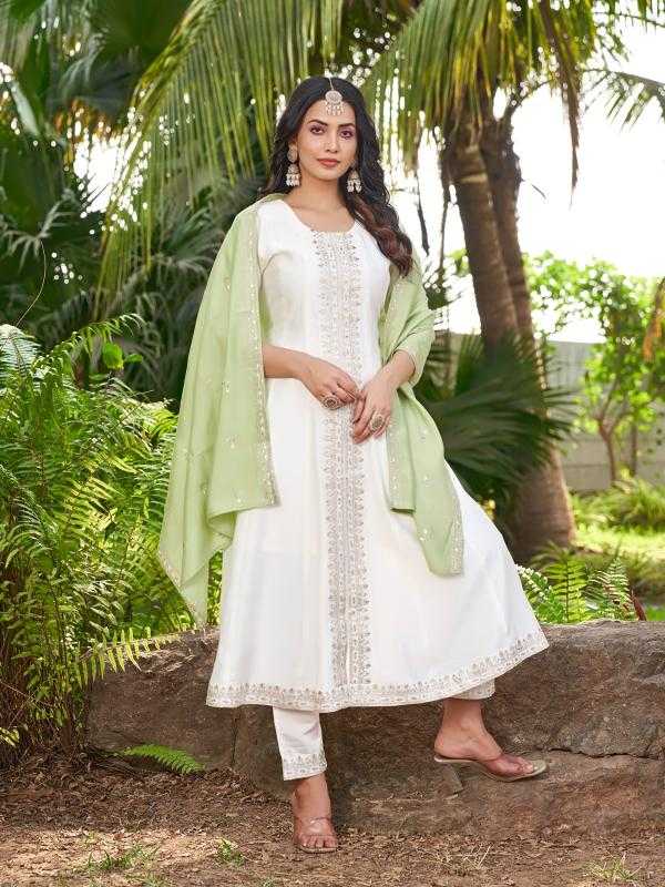 Ynf Heavy Roman Silk RIN190 AANCHI-BHAVINI Setwise Collections Wholesale Gowns Catalogs Manufacturer