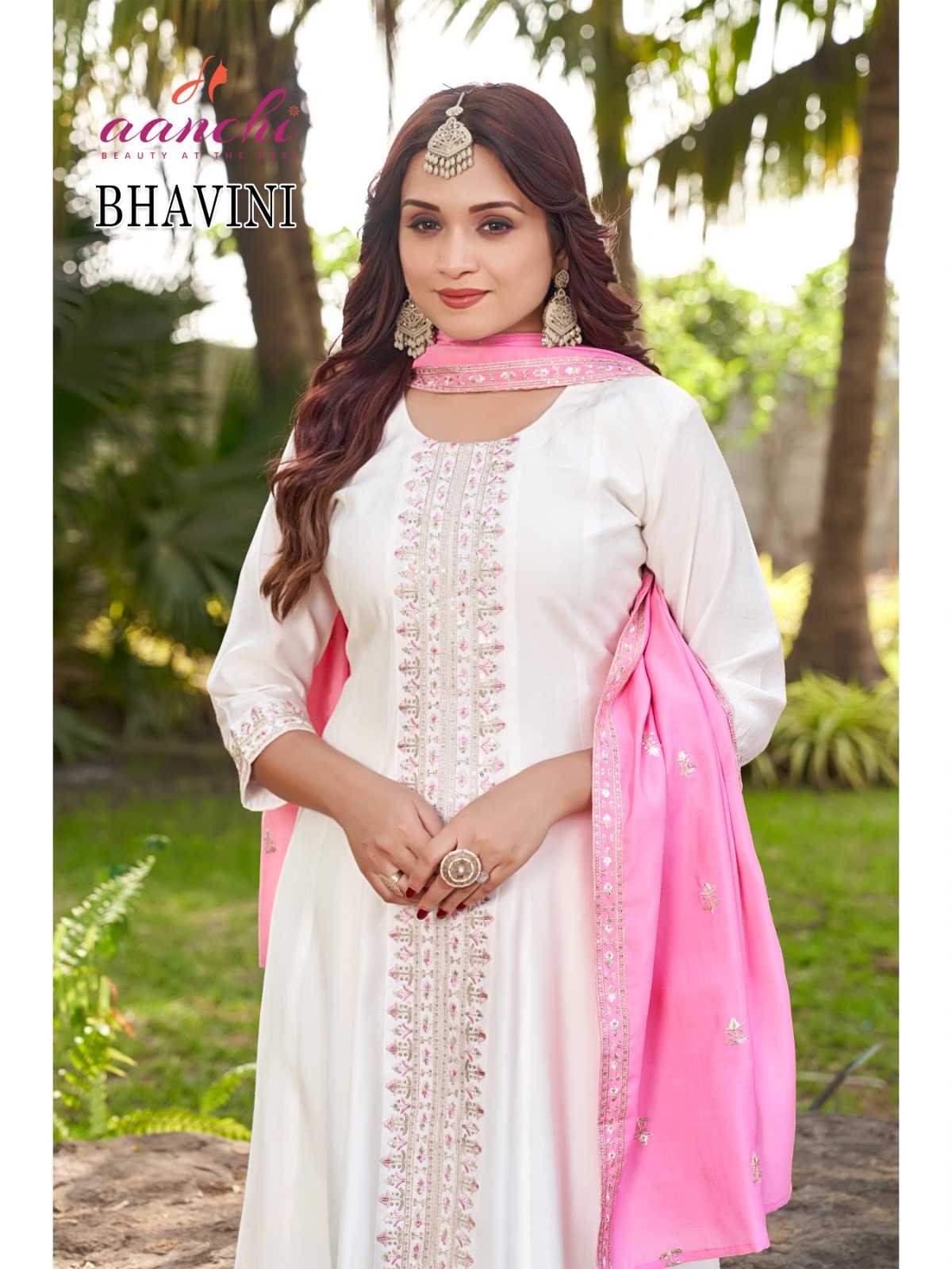 Ynf Heavy Roman Silk RIN190 AANCHI-BHAVINI Setwise Collections Wholesale Gowns Catalogs Manufacturer