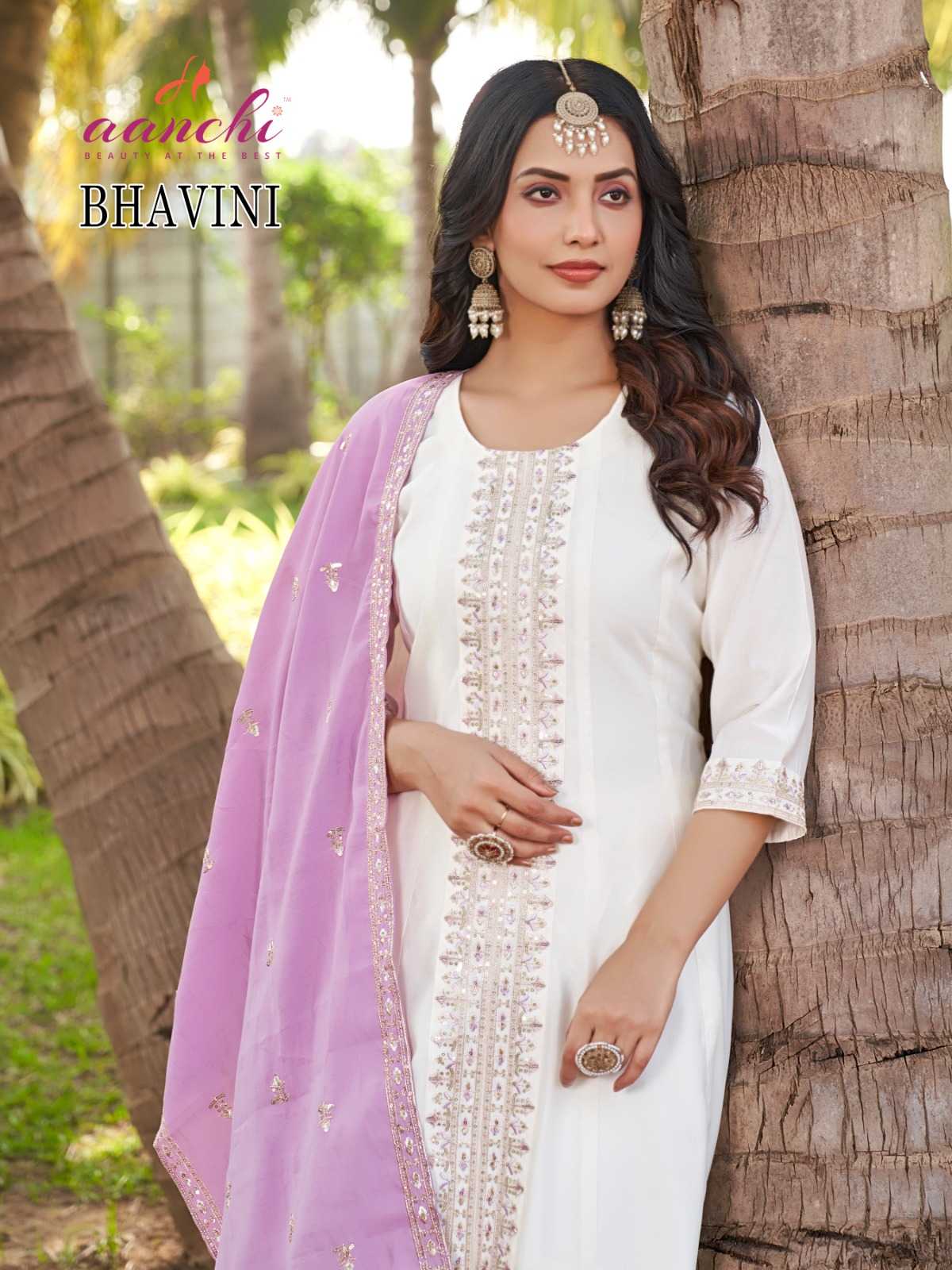 Ynf Heavy Roman Silk RIN190 AANCHI-BHAVINI Setwise Collections Wholesale Gowns Catalogs Manufacturer