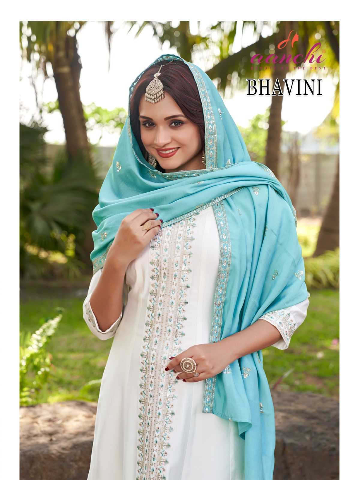 Ynf Heavy Roman Silk RIN190 AANCHI-BHAVINI Setwise Collections Wholesale Gowns Catalogs Manufacturer