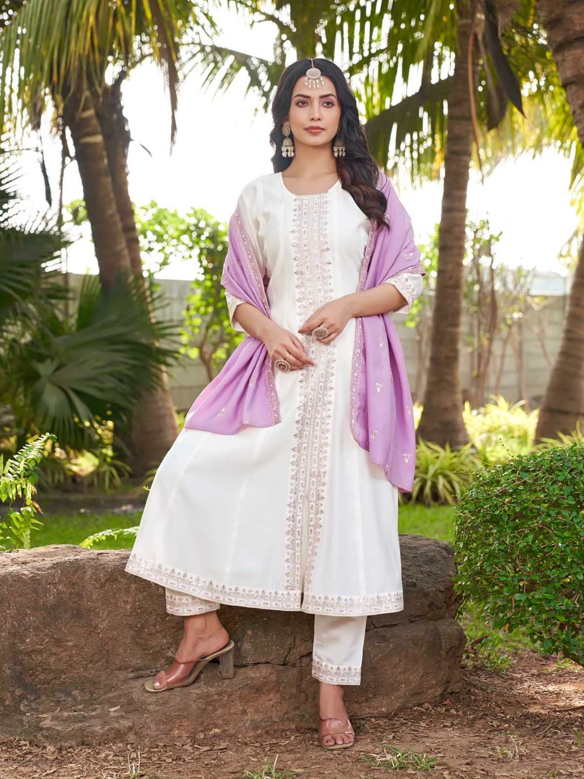 Ynf Heavy Roman Silk RIN190 AANCHI-BHAVINI Setwise Collections Wholesale Gowns Catalogs Manufacturer