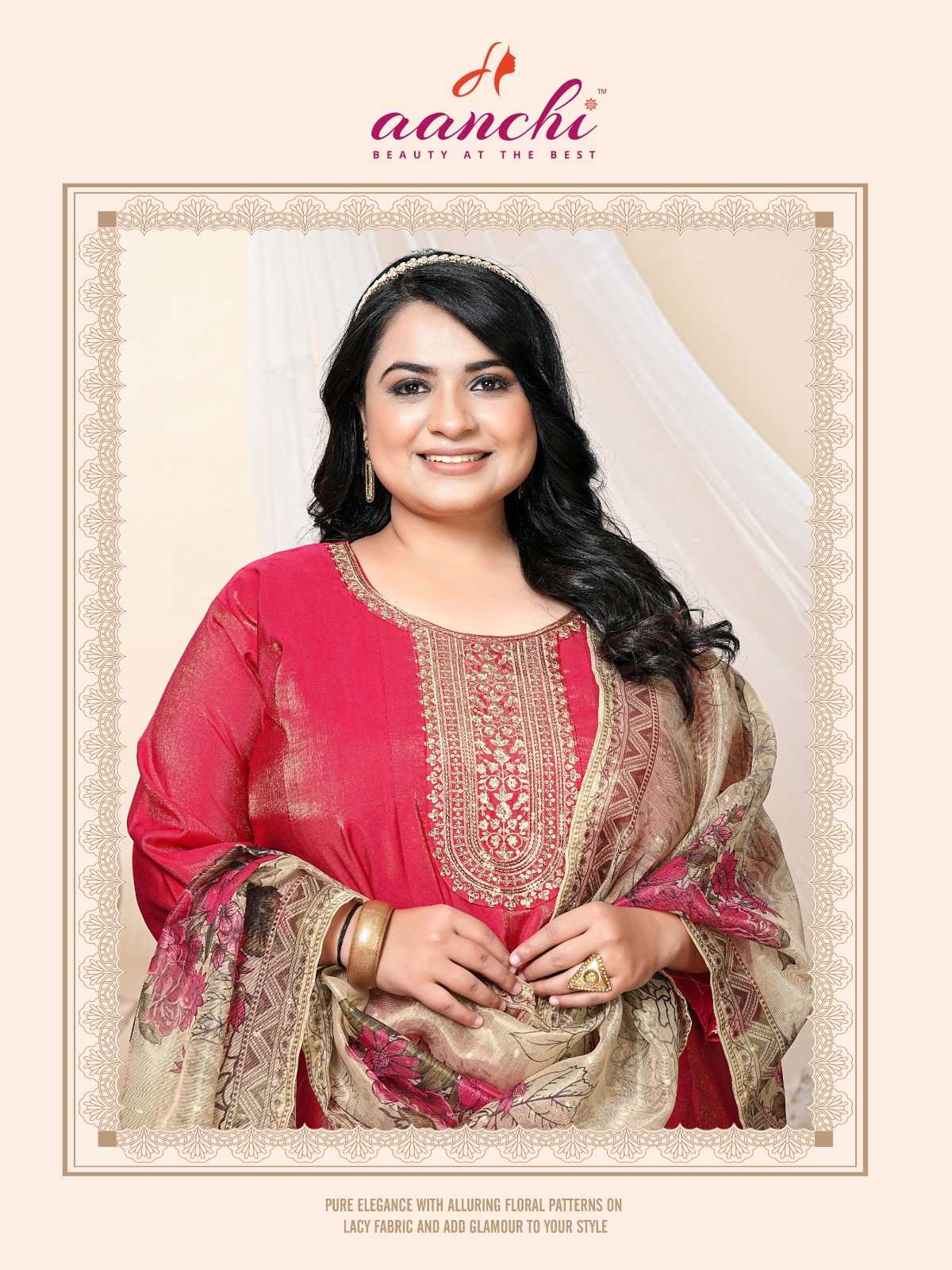 Ynf Heavy Roman Silk RIN190 AANCHI-PLUS AMRUTA Setwise Collections Wholesale Gowns Catalogs Manufacturer