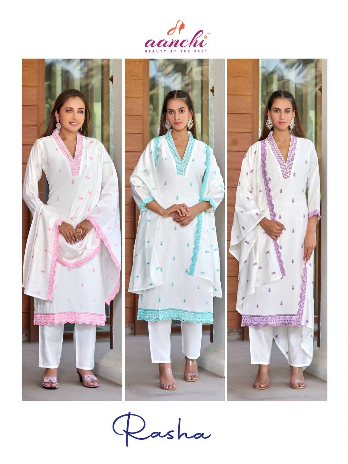 Ynf Heavy Roman Silk RIN190 AANCHI-RASHA Setwise Collections Wholesale Kurtis Catalogs Manufacturer