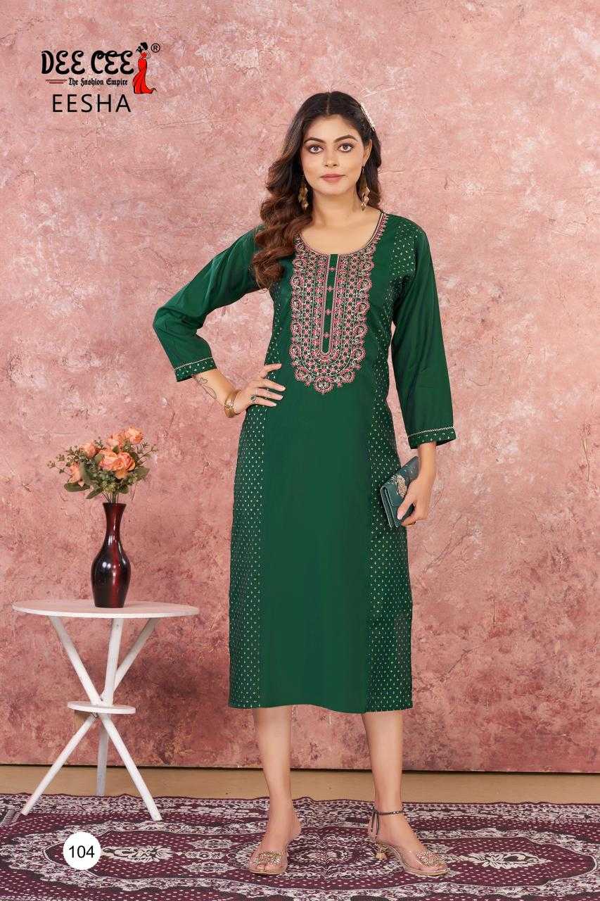 Ynf Heavy Roman Silk RIN190 DEECEE-EESHA Setwise Collections Wholesale Kurtis Catalogs Manufacturer