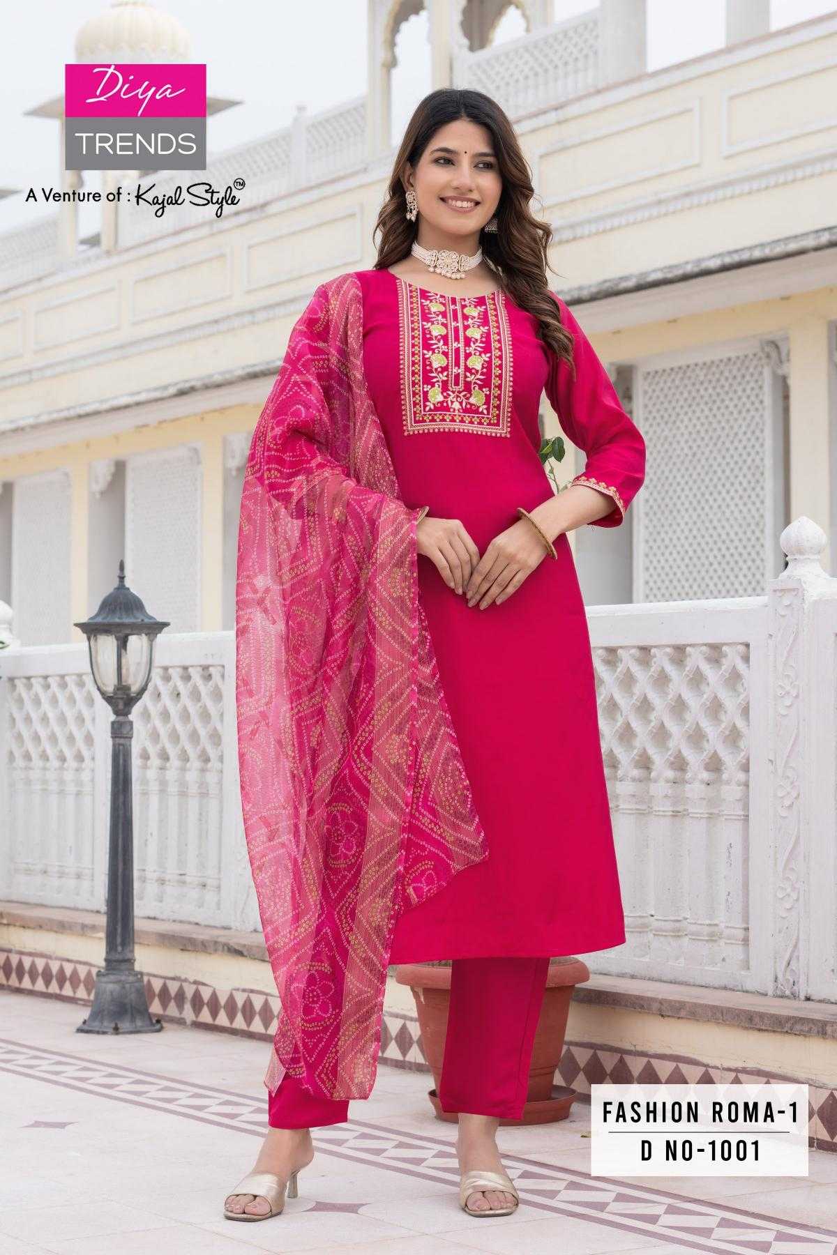 Ynf Heavy Roman Silk RIN190 DIYA-Fashion ROMA.1 Setwise Collections Wholesale Kurtis Catalogs Manufacturer