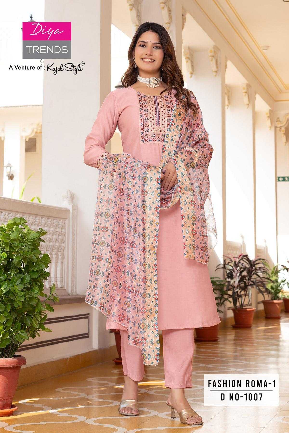 Ynf Heavy Roman Silk RIN190 DIYA-Fashion ROMA.1 Setwise Collections Wholesale Kurtis Catalogs Manufacturer