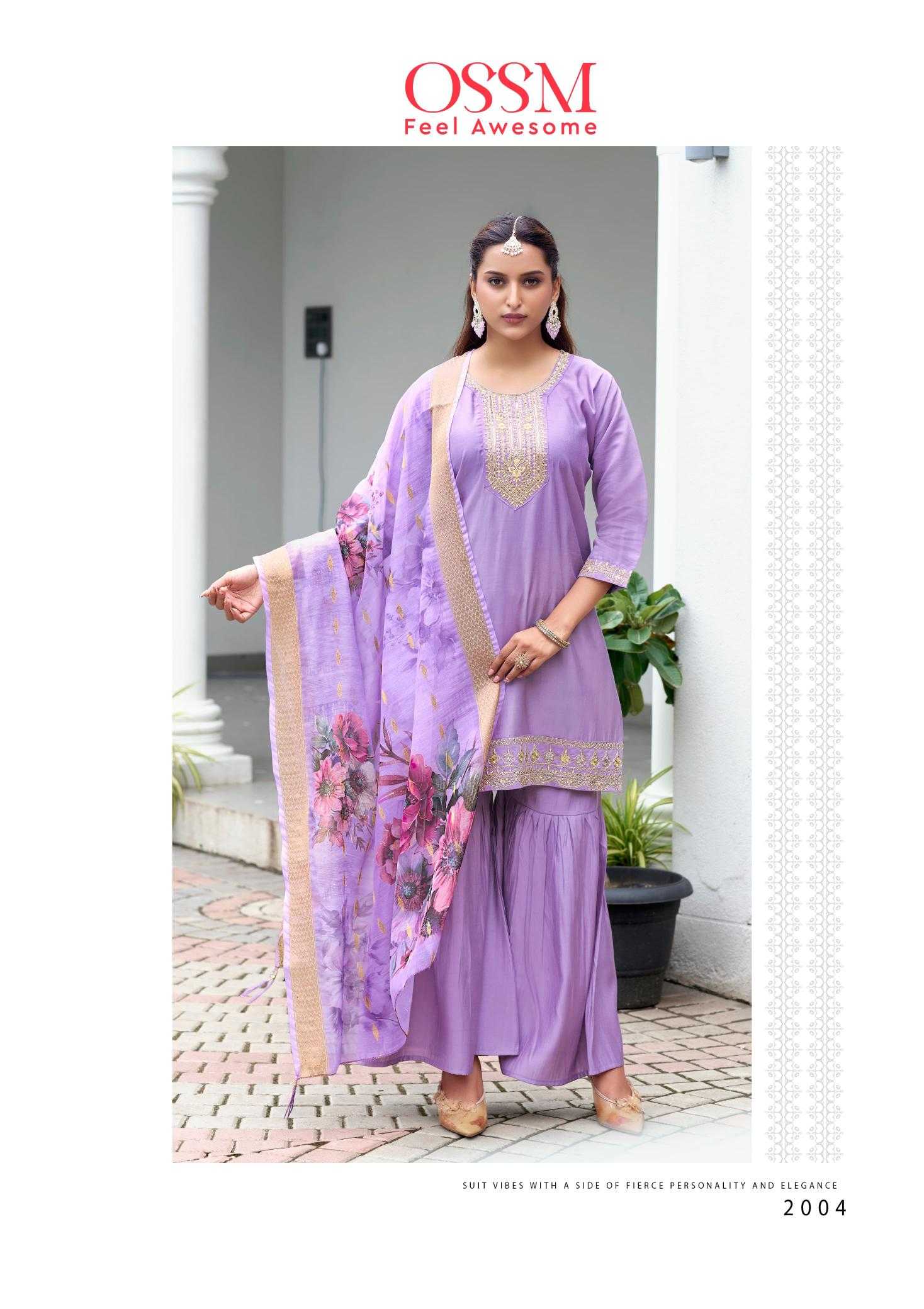 Ynf Heavy Roman Silk RIN190 OSSM-MANNAT Vol 02 Setwise Collections Wholesale Dresses & Suits Catalogs Manufacturer