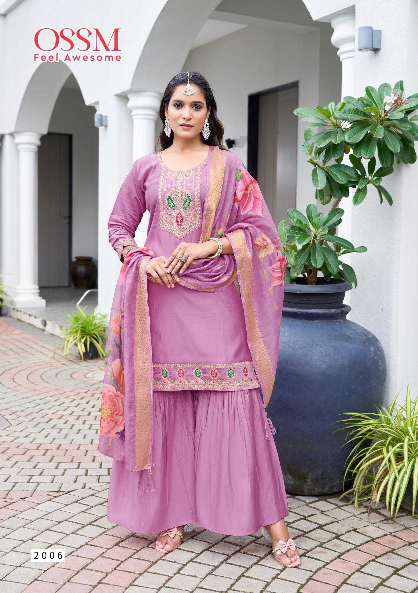 Ynf Heavy Roman Silk RIN190 OSSM-MANNAT Vol 02 Setwise Collections Wholesale Dresses & Suits Catalogs Manufacturer