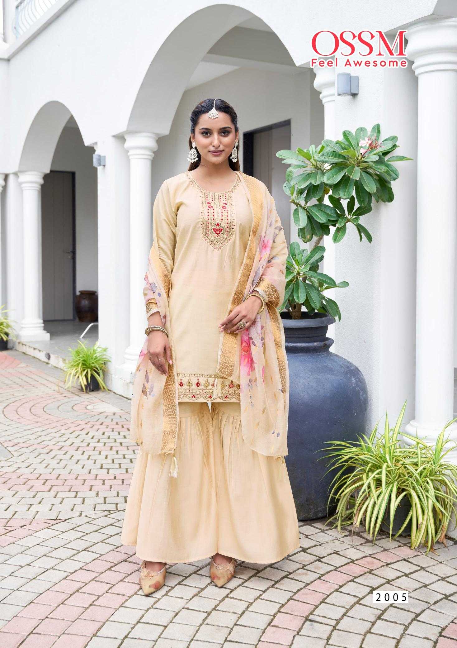 Ynf Heavy Roman Silk RIN190 OSSM-MANNAT Vol 02 Setwise Collections Wholesale Dresses & Suits Catalogs Manufacturer