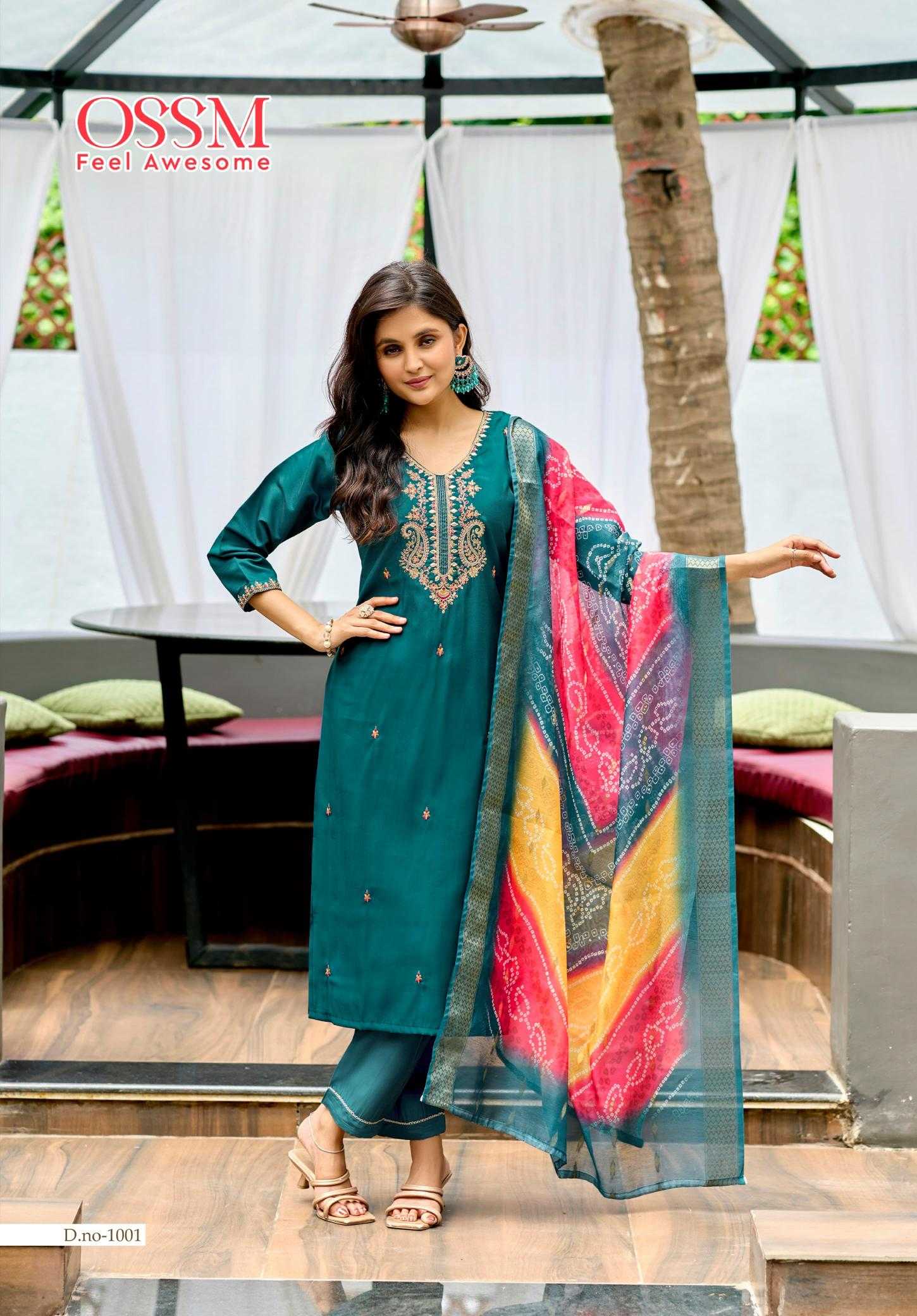 Ynf Heavy Roman Silk RIN190 OSSM-MAYREE Setwise Collections Wholesale Kurtis Catalogs Manufacturer