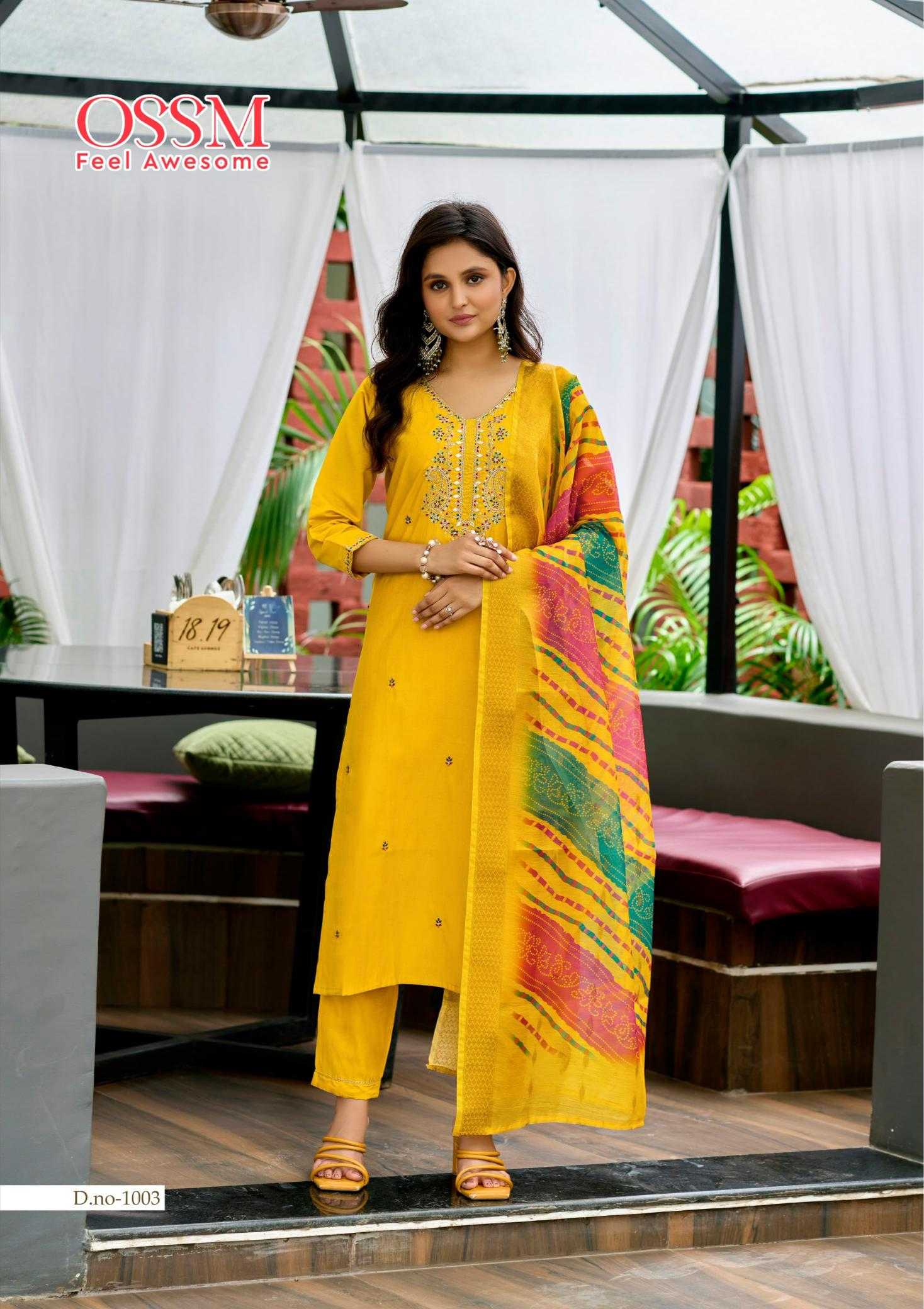 Ynf Heavy Roman Silk RIN190 OSSM-MAYREE Setwise Collections Wholesale Kurtis Catalogs Manufacturer