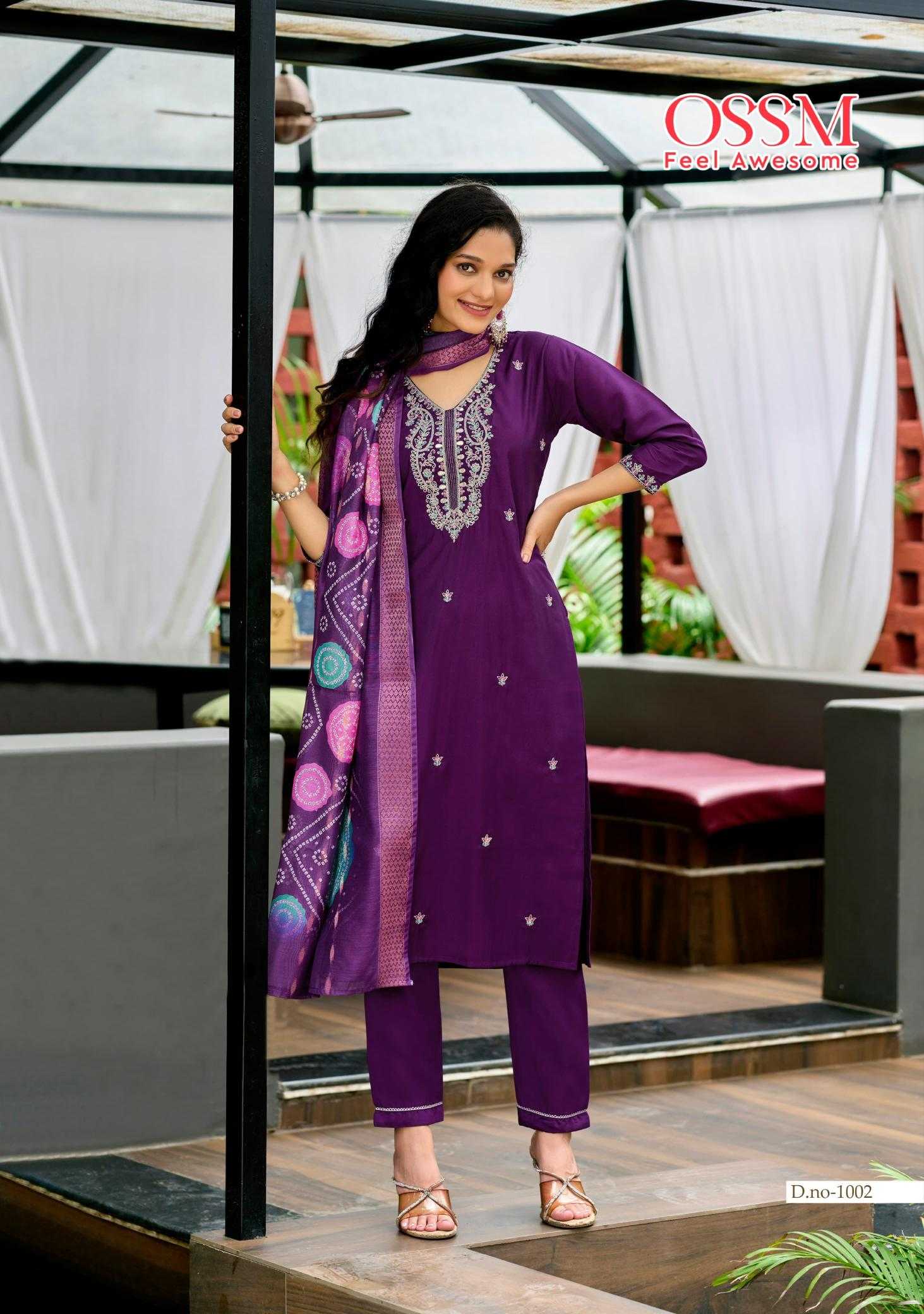 Ynf Heavy Roman Silk RIN190 OSSM-MAYREE Setwise Collections Wholesale Kurtis Catalogs Manufacturer