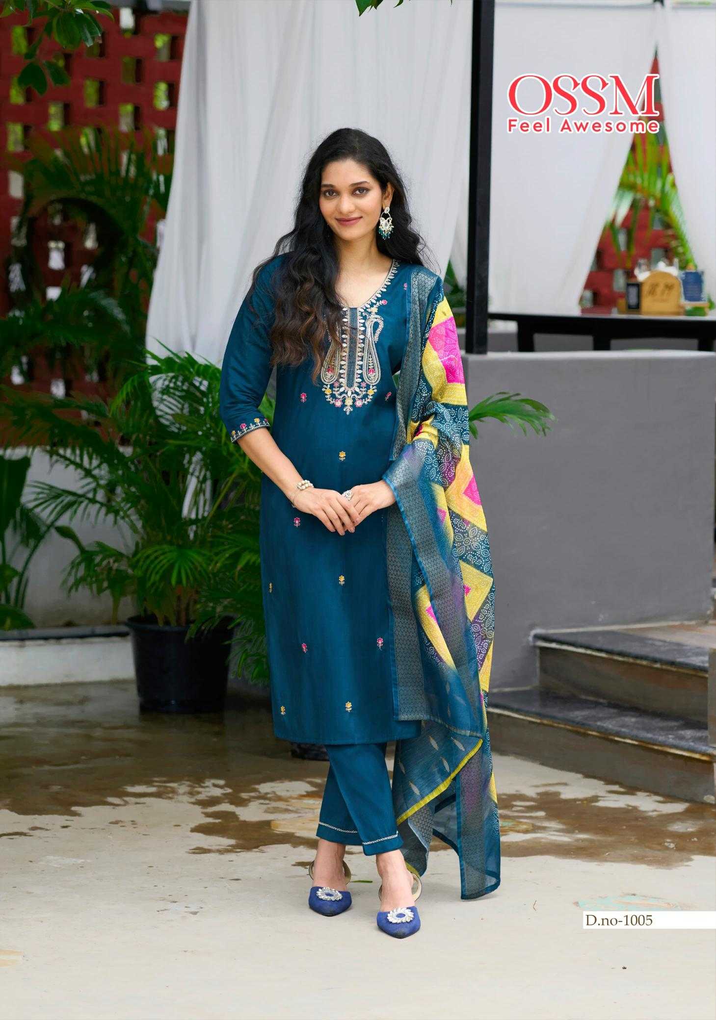 Ynf Heavy Roman Silk RIN190 OSSM-MAYREE Setwise Collections Wholesale Kurtis Catalogs Manufacturer