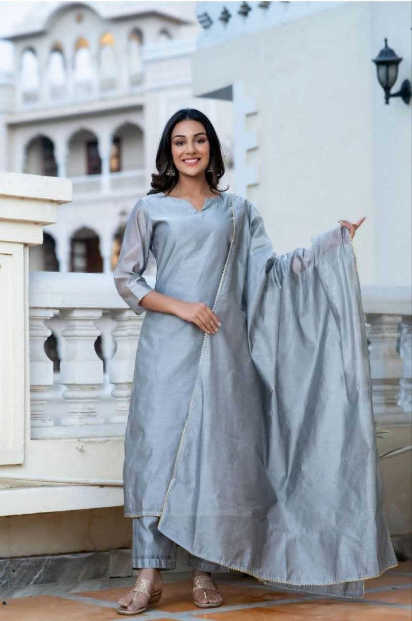 Ynf Heavy Roman Silk RIN193 HIPER Suits & Dresses Wholesale Ladies Silk Suit Party wear suits Silk Suits Manufacturer