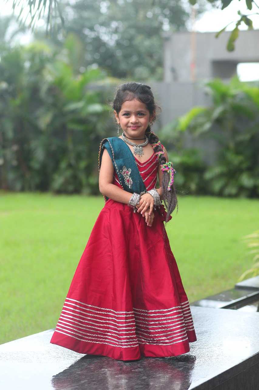 Ynf Heavy Roman Silk RIN227 2K25 Kids Wear Wholesale Kids Lehenga Kids Ghagra Choli Manufacturer
