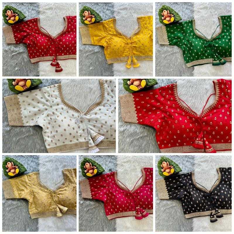 Ynf Heavy Silk KESH426 Real Diamonds Readymade Blouses Wholesale Designer Blouse Embroidered Blouses Silk Blouse Manufacturer