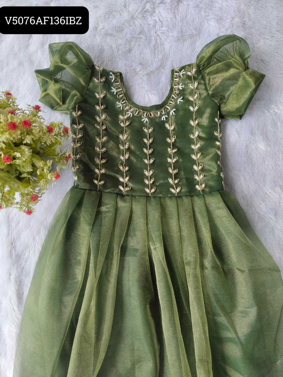 Ynf Heavy Silk KESH493 Kidie Kids Wear Wholesale Kids Gown Kids Ethnic Gowns Manufacturer