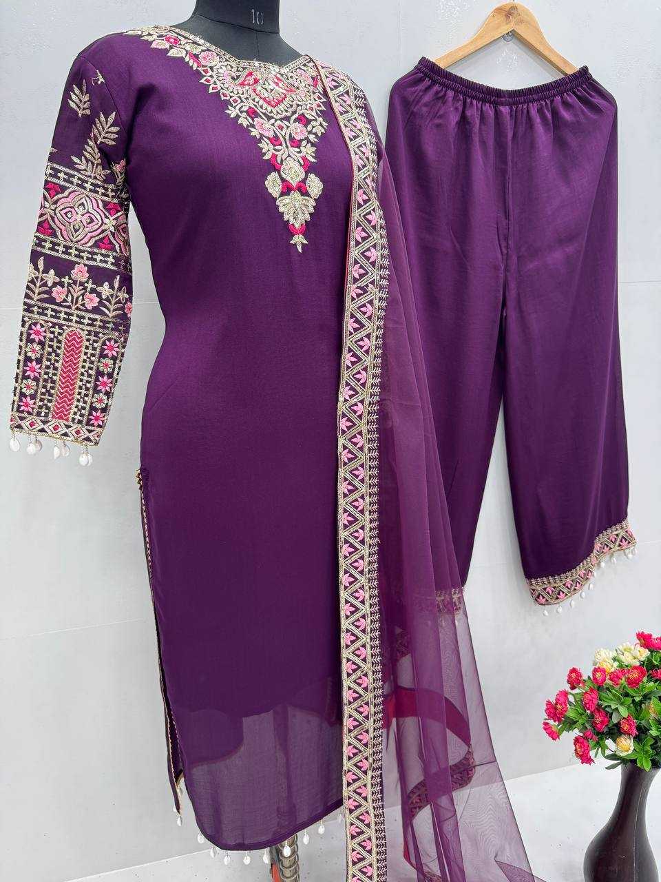 Ynf Heavy Silk KESH512 170 Suits & Dresses Wholesale Ladies Suits Dresses Designer Suits Manufacturer