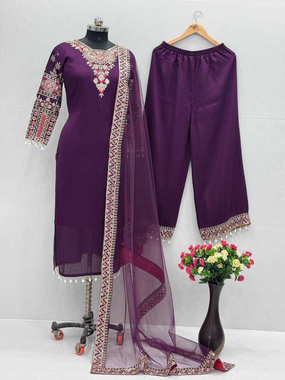 Ynf Heavy Silk KESH512 170 Suits & Dresses Wholesale Ladies Suits Dresses Designer Suits Manufacturer