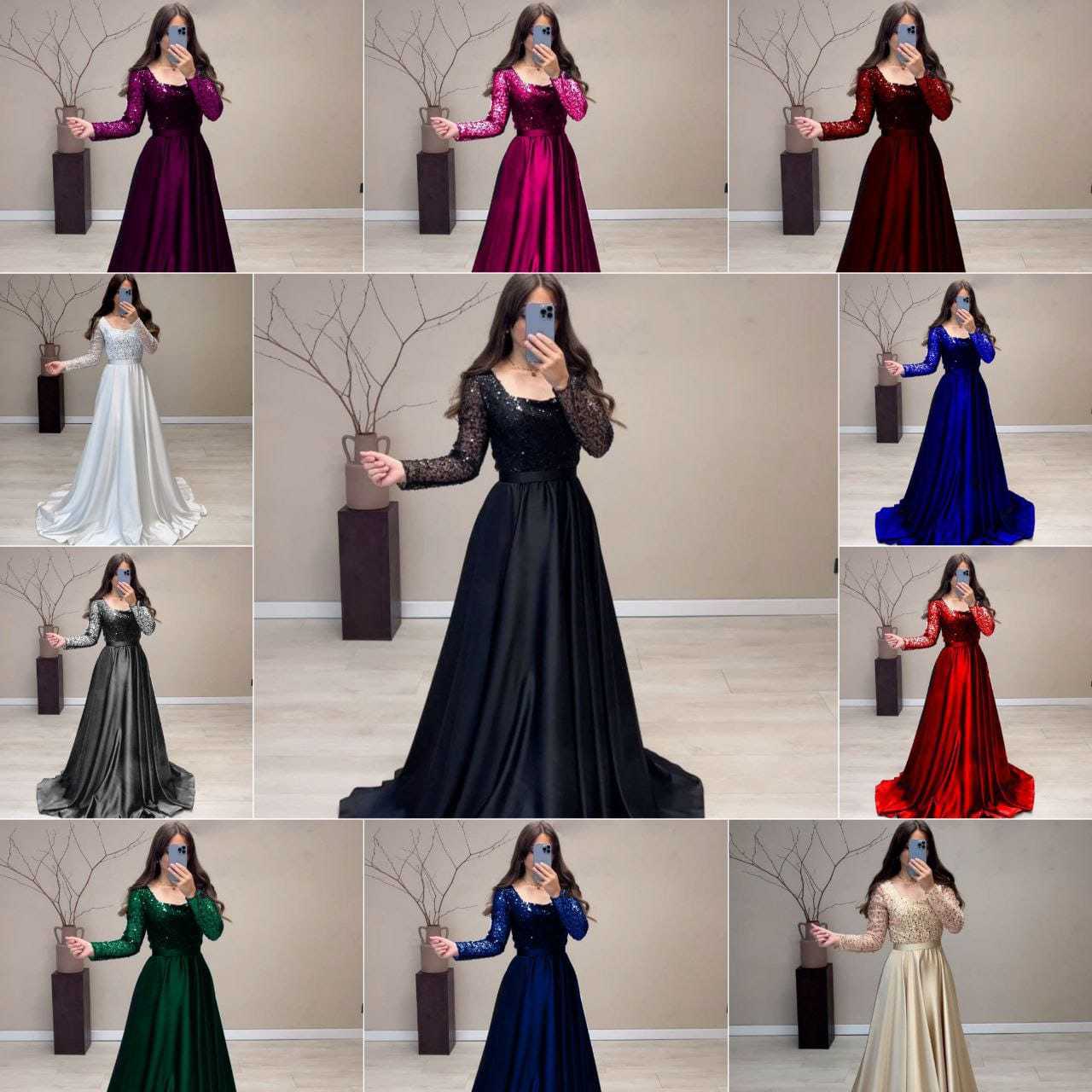 Ynf Heavy Silk RIN157 2775 Gowns Plus Size Collections Wholesale Designer Gowns Silk Gowns Sequin Gowns Manufacturer