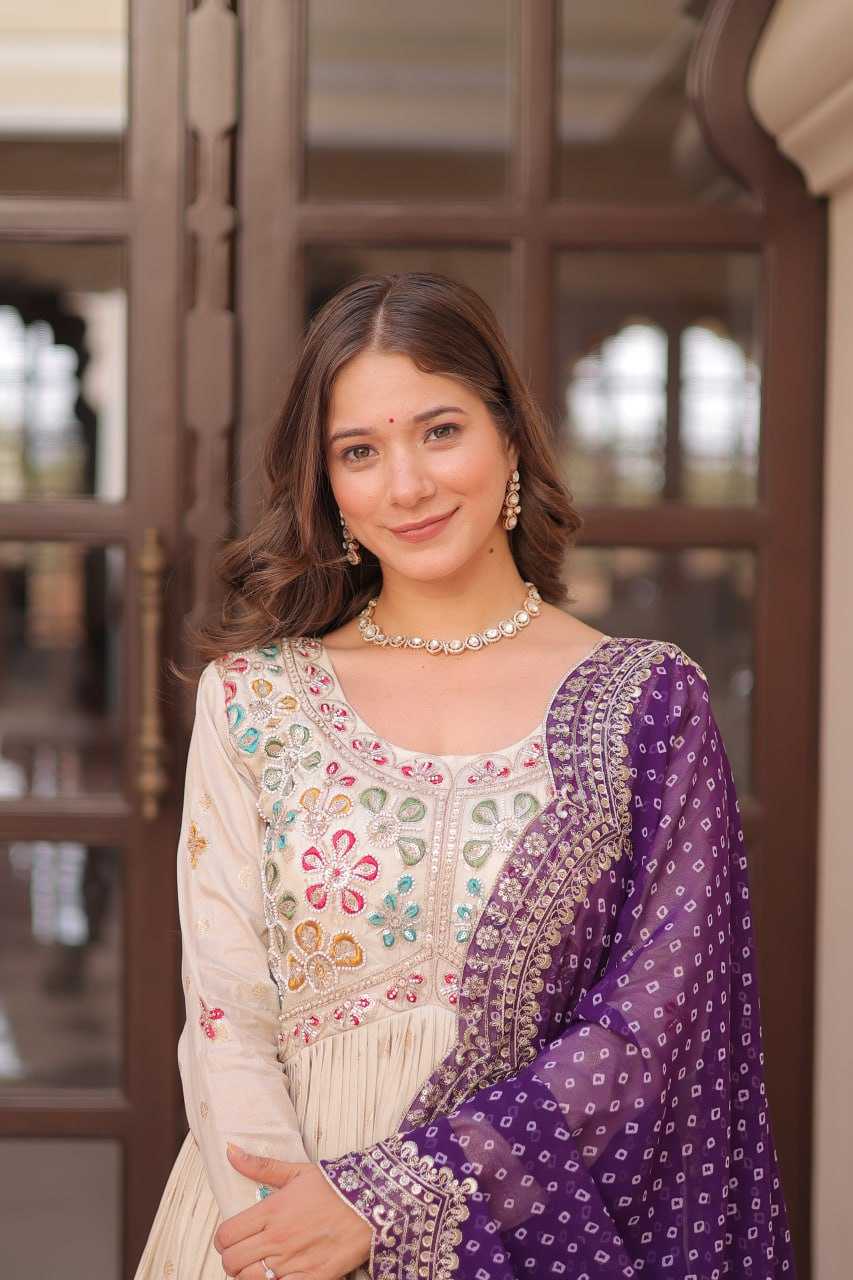 Ynf Jacquard KESH491 9249 Gowns Wedding Collections Festive Collections Wholesale Printed Gowns Embroidered Gown Gown With Dupatta Manufacturer