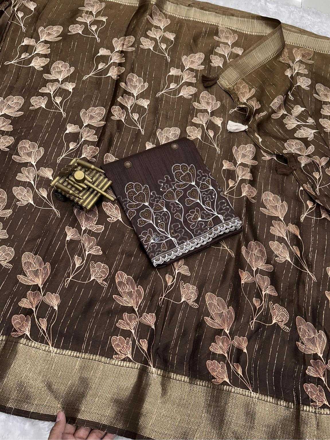 Ynf Jacquard KESH500 Mahakumbh Sarees Wholesale Printed Sarees Jacquard Saree Zari Border Sarees Manufacturer