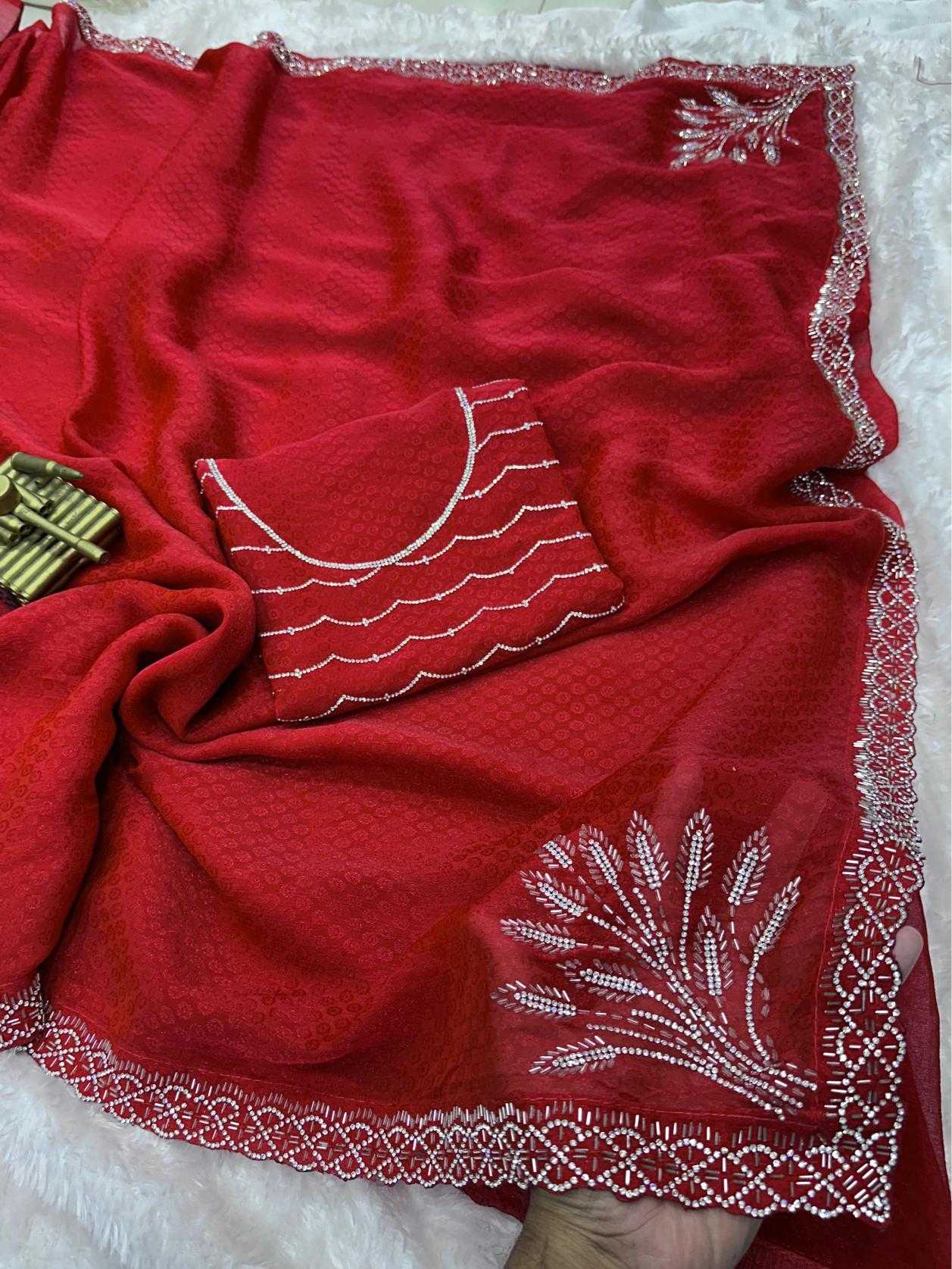 Ynf Jacquard KESH500 Taj Sarees Wholesale Designer Sarees Jacquard Saree Swarovski Sarees Manufacturer