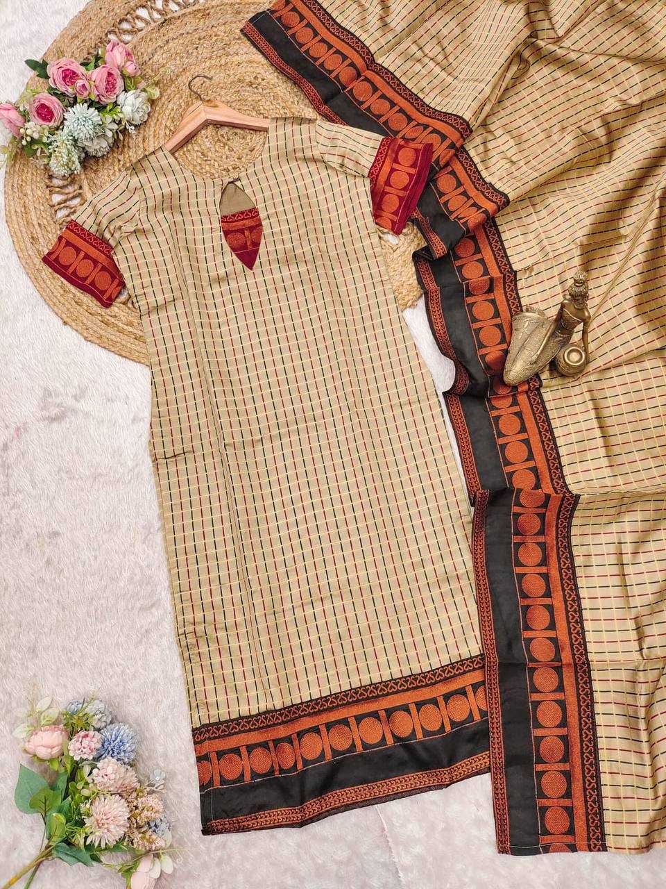 Ynf Jacquard KESH501 Beige Suits & Dresses Wedding Collections Festive Collections Wholesale Ladies Suits Casual Dresses Party Wear Dresses Manufacturer
