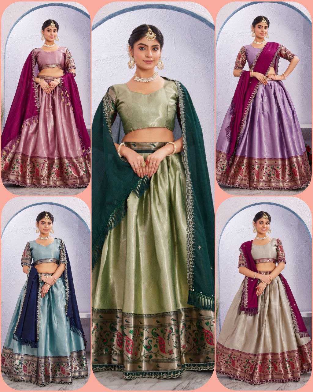 Ynf Jacquard KESH554 Morni Lehengas Wholesale Embroidered Lehenga Manufacturer