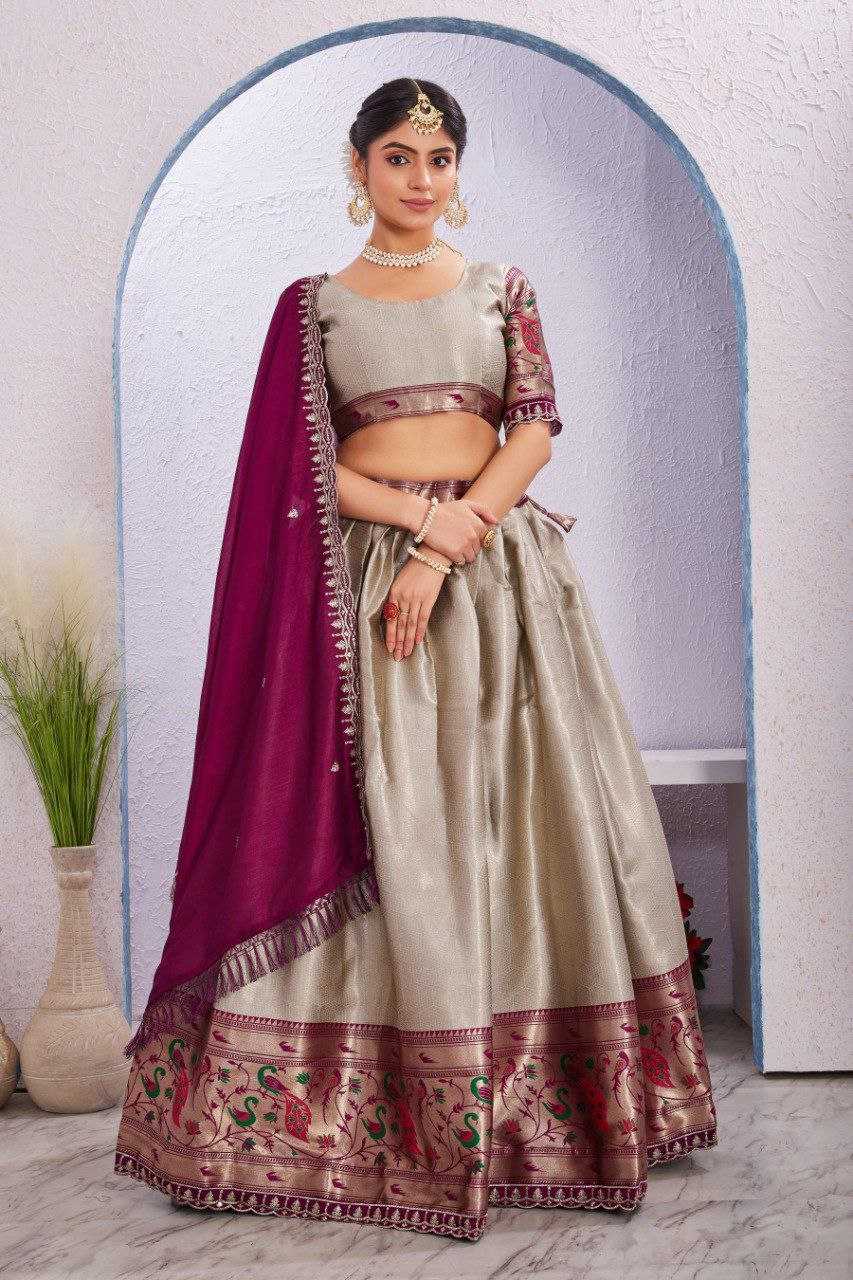 Ynf Jacquard KESH554 Morni Lehengas Wholesale Embroidered Lehenga Manufacturer