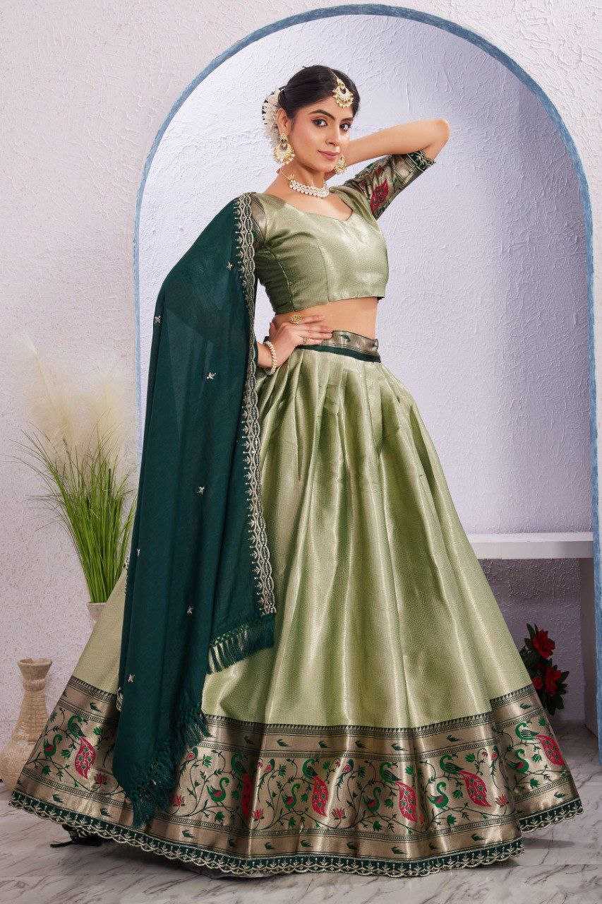 Ynf Jacquard KESH554 Morni Lehengas Wholesale Embroidered Lehenga Manufacturer