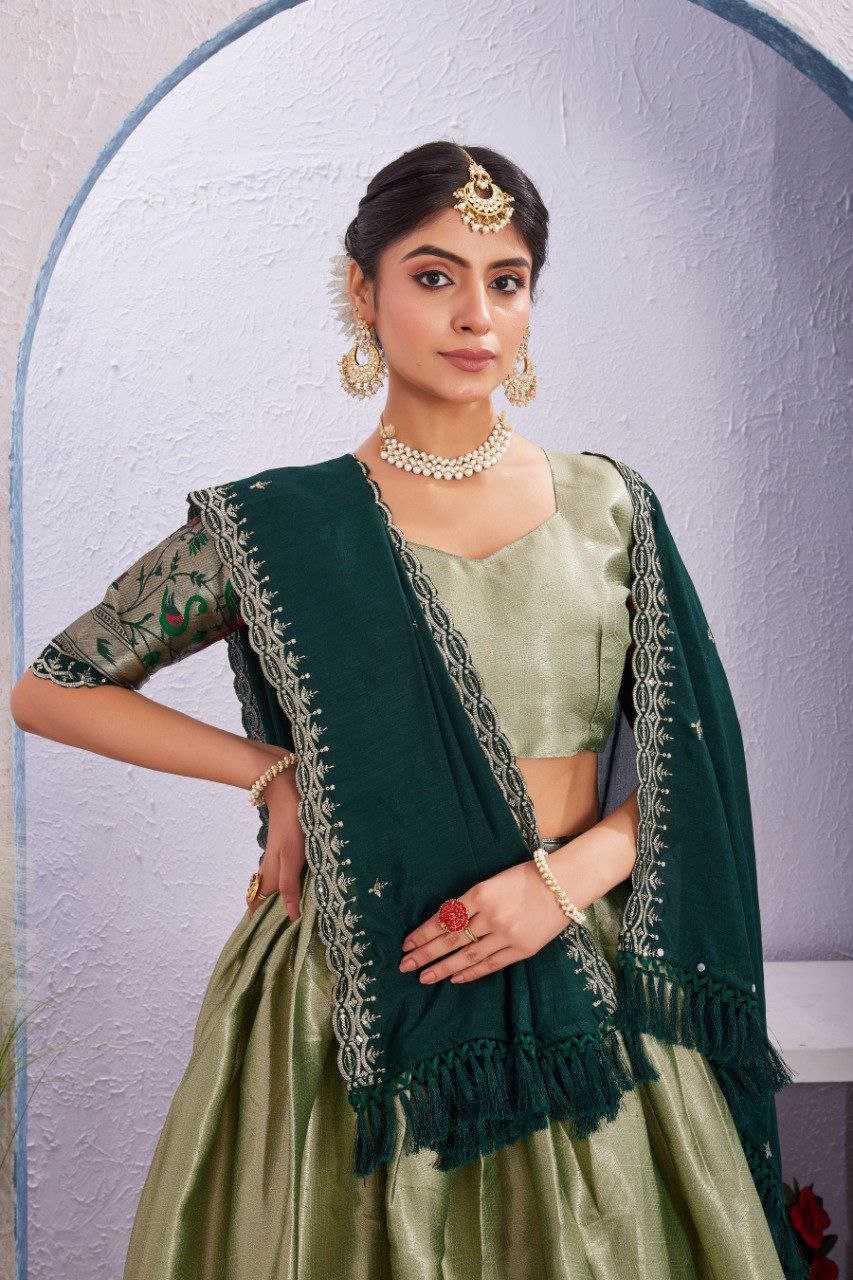 Ynf Jacquard KESH554 Morni Lehengas Wholesale Embroidered Lehenga Manufacturer