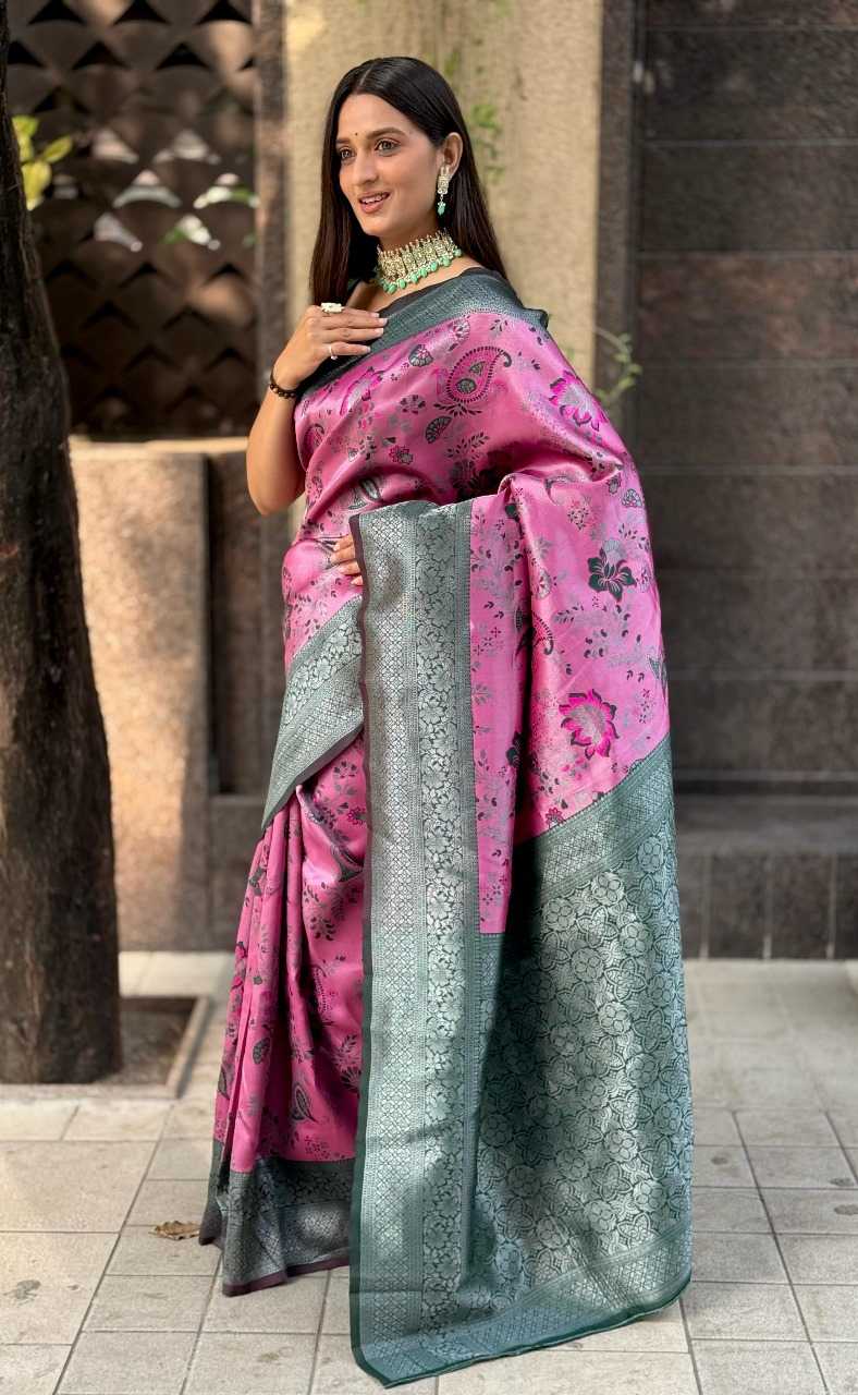 Ynf Jacquard RIN113 4272-ROSHNI Sarees Wholesale Designer Sarees Jacquard Saree Traditional Sarees Manufacturer