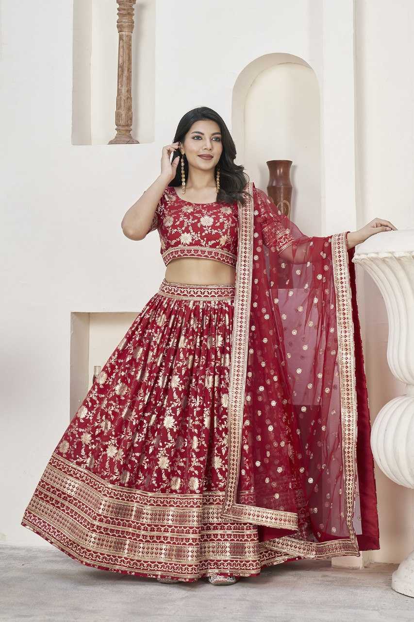 Ynf Jacquard RIN227 1011 Lehengas Wedding Collections Wholesale Embroidered Lehenga Manufacturer
