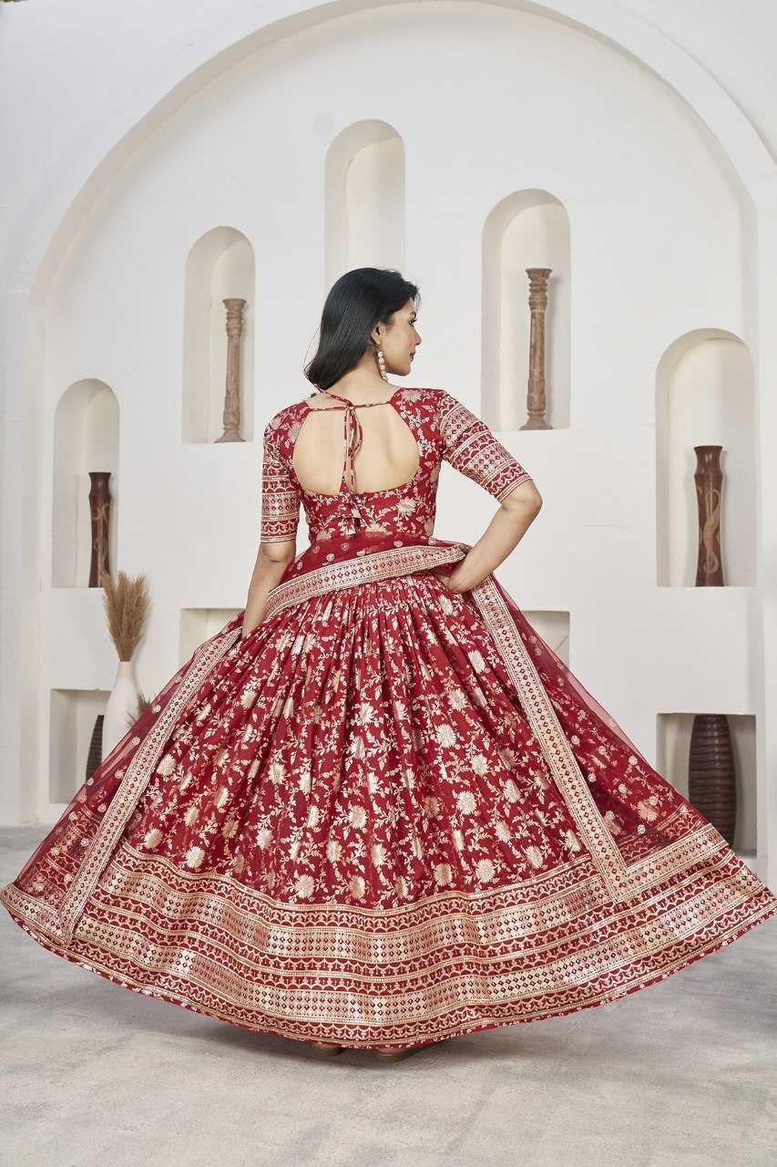Ynf Jacquard RIN227 1011 Lehengas Wedding Collections Wholesale Embroidered Lehenga Manufacturer