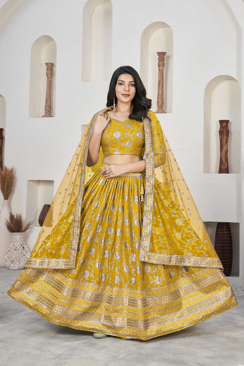 Ynf Jacquard RIN227 1018 Lehengas Wedding Collections Wholesale Designer Lehenga Lehenga For Haldi Manufacturer